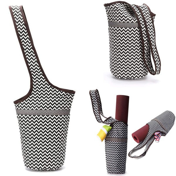 Yoga Mat Tote Bag with Large Side Pockets