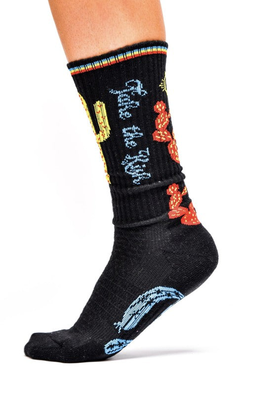 Take the Risk Black Performance Socks