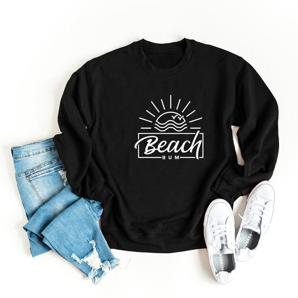 Beach Bum Sun Graphic Sweatshirt