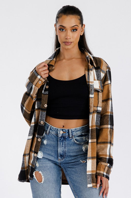 Boyfriend Oversized Soft Flannel Shacket