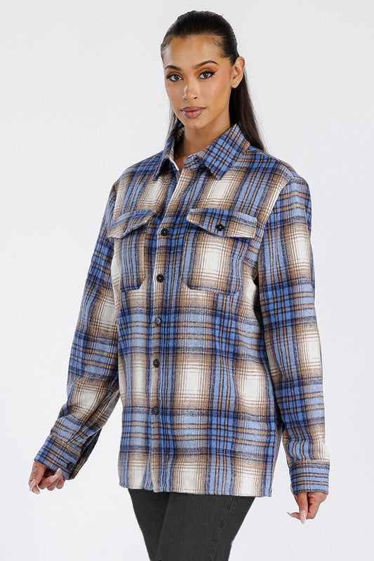 Boyfriend Oversized Soft Flannel Shacket