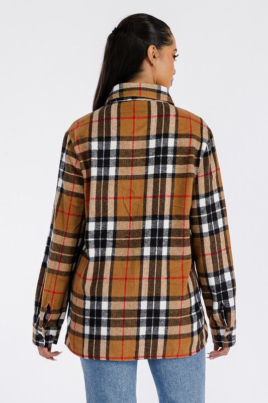 Boyfriend Brushed Flannel Shacket