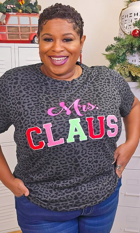 Soft Ideal Chenille Mrs. Claus Graphic T-Shirt