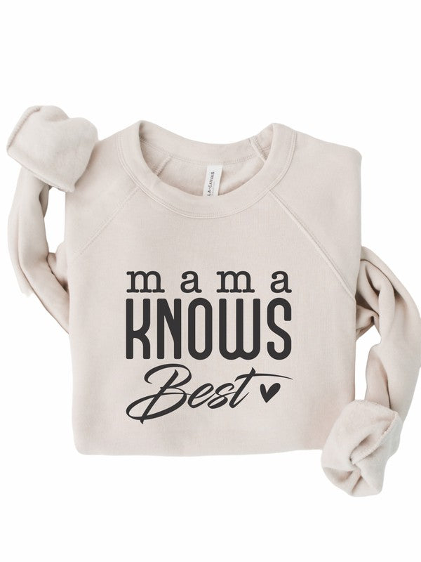 Mama Knows Best Bella Canvas Premium Sweatshirt