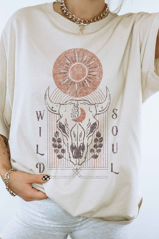 T-Shirt "Wild Soul" Graphic Tee- USA Made-Short sleeve- Classic fit- Premium Cotton