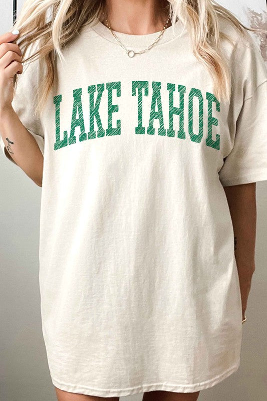 LAKE TAHOE CALIFORNIA NEVADA OVERSIZED TEE