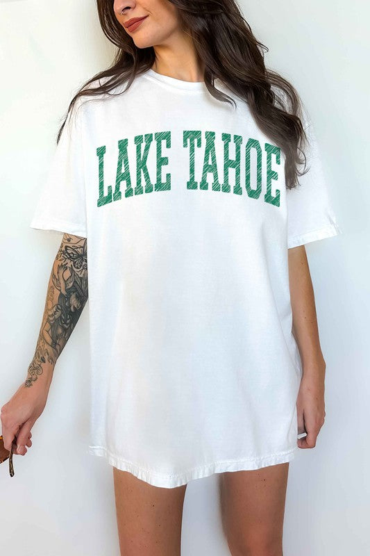 LAKE TAHOE CALIFORNIA NEVADA OVERSIZED TEE