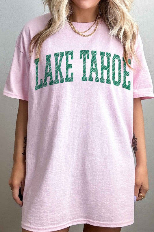 LAKE TAHOE CALIFORNIA NEVADA OVERSIZED TEE