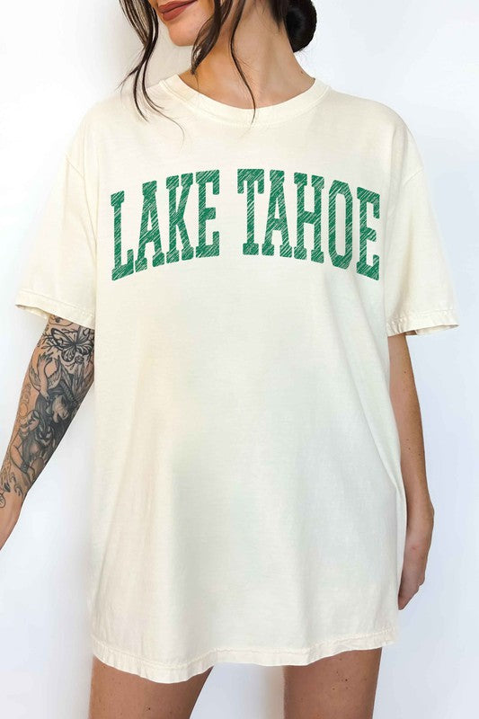 LAKE TAHOE CALIFORNIA NEVADA OVERSIZED TEE