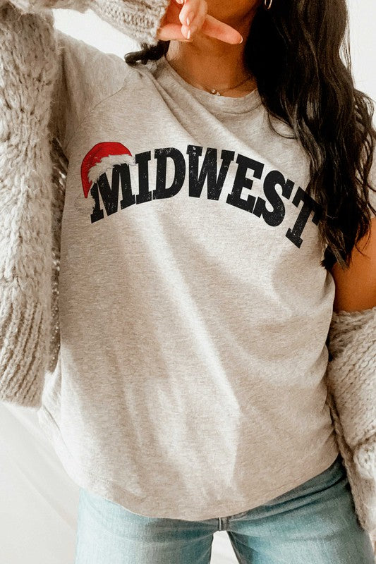 MIDWEST SANTA HAT Graphic Tee