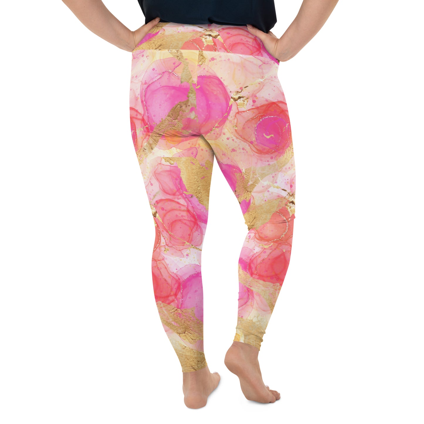 Soft Fabric Wide Elastic Waist Flattering fit Plus Size Leggings - "Carnival Collection"