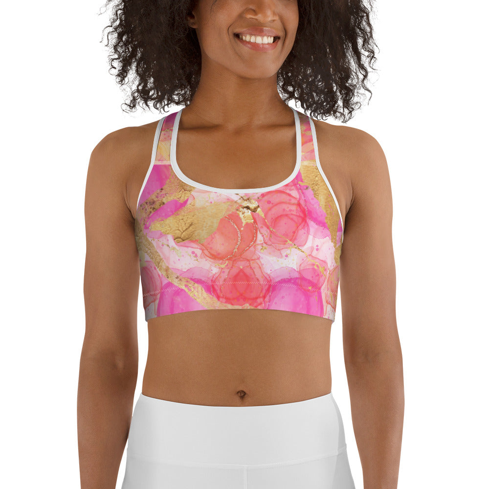 Sports Bra Supportive, Comfortable.  Our Carnaval Collection, Vibrant & Festive inspired Design.