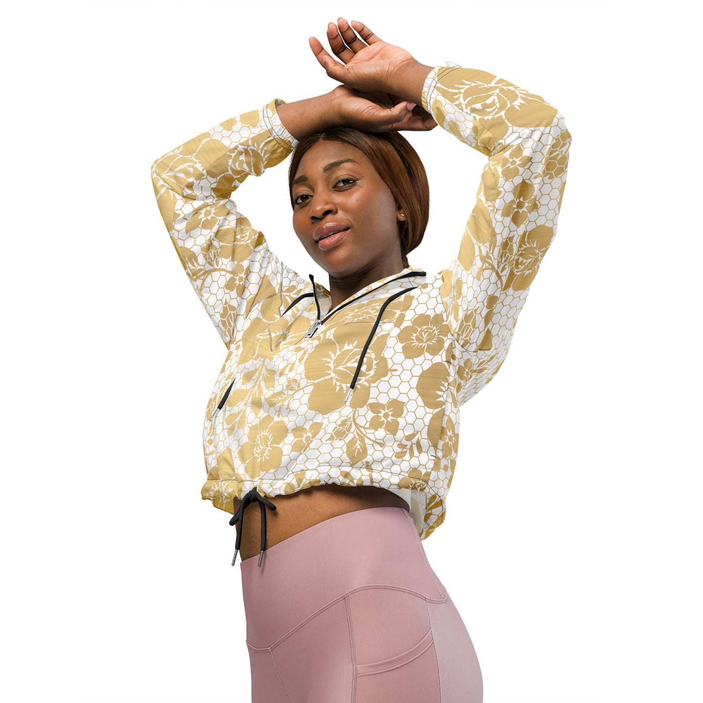 Women’s cropped windbreaker from the Cover Me in Gold Collection