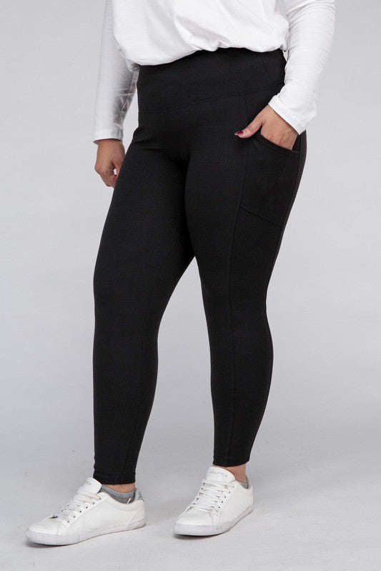 Curvy~Leggings: our exclusive 3-piece leggings bundle, 3 Solids