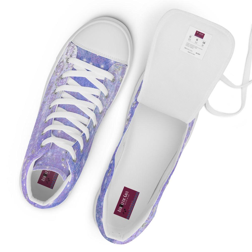 Women’s high top canvas shoes - Lavender Orbit Collection