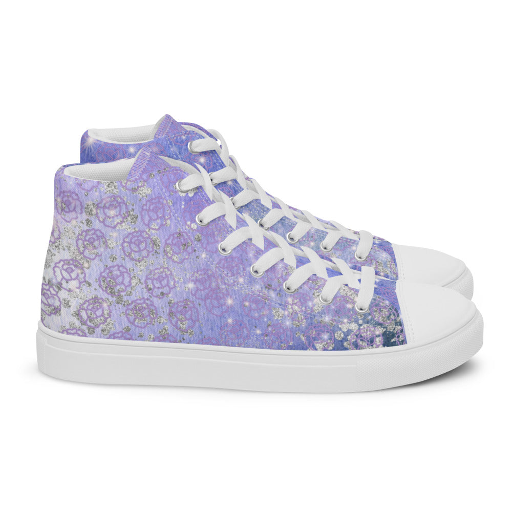 Women’s high top canvas shoes - Lavender Orbit Collection