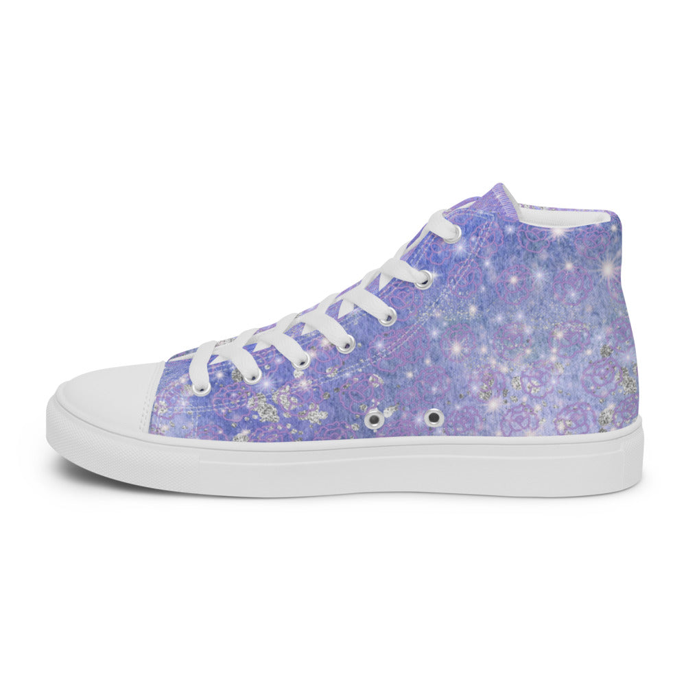 Women’s high top canvas shoes - Lavender Orbit Collection