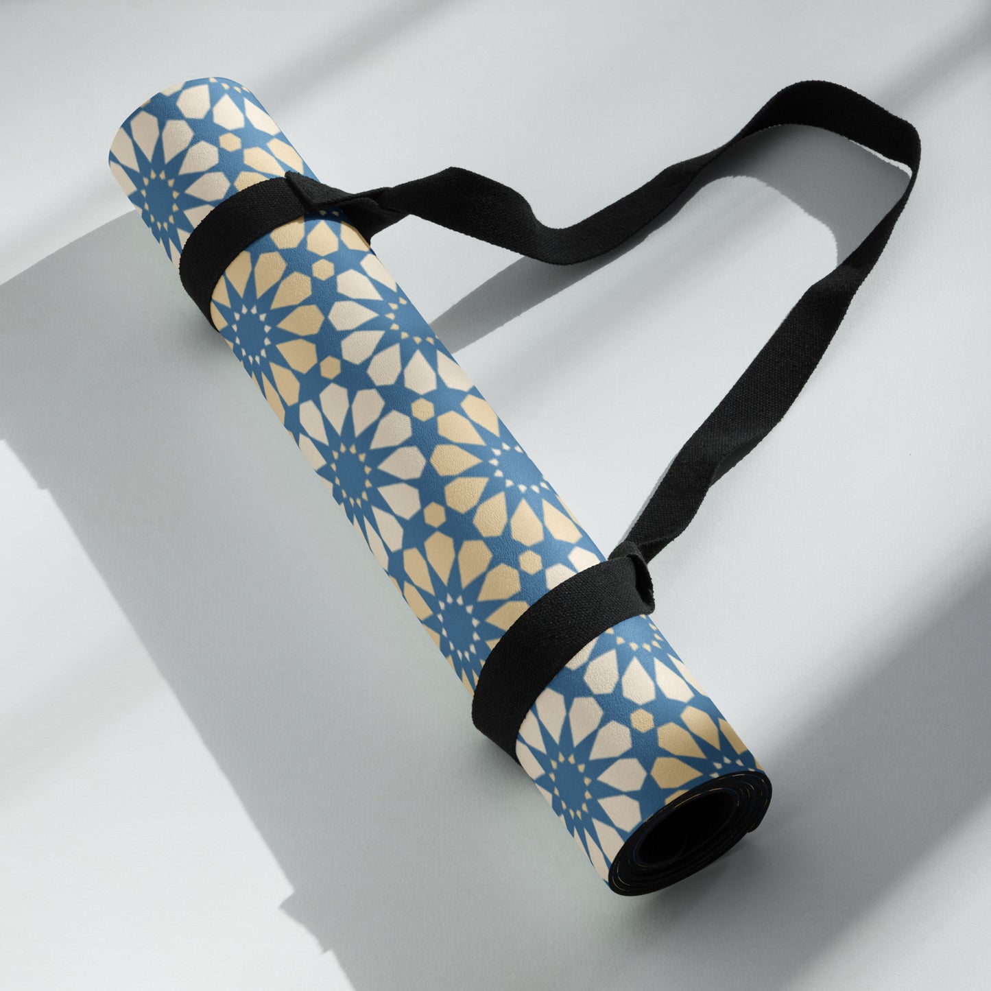 Yoga mat perfect for exercising, stretching or meditating. Anti-slip rubber on the bottom. Sunflower Collection