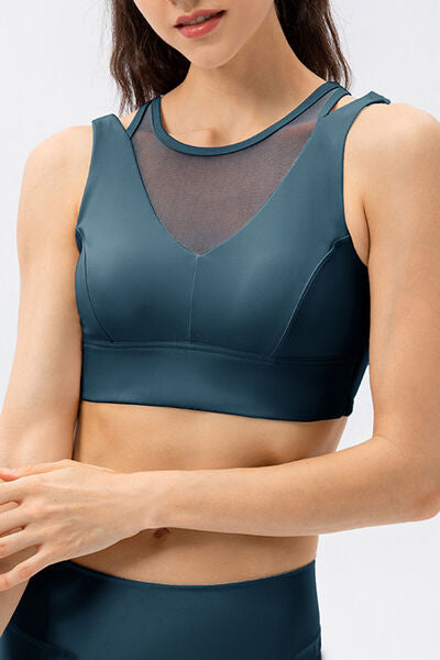 Cutout Wide Strap Active Tank, Sheer opaque Sizes XS-2XL
