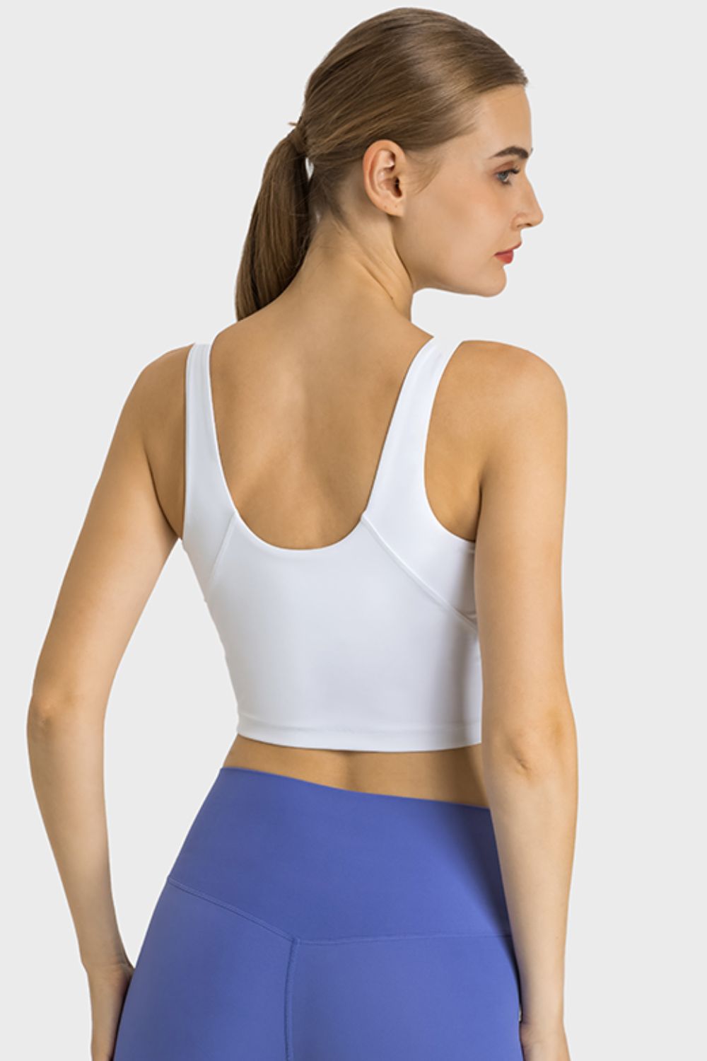 Feel Like Skin Highly Stretchy Cropped Sports Tank