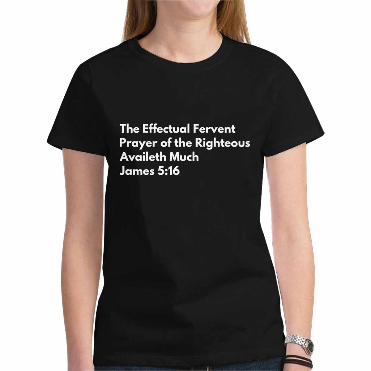 Womens T-shirt, James 5:16  Graphic Tee-0