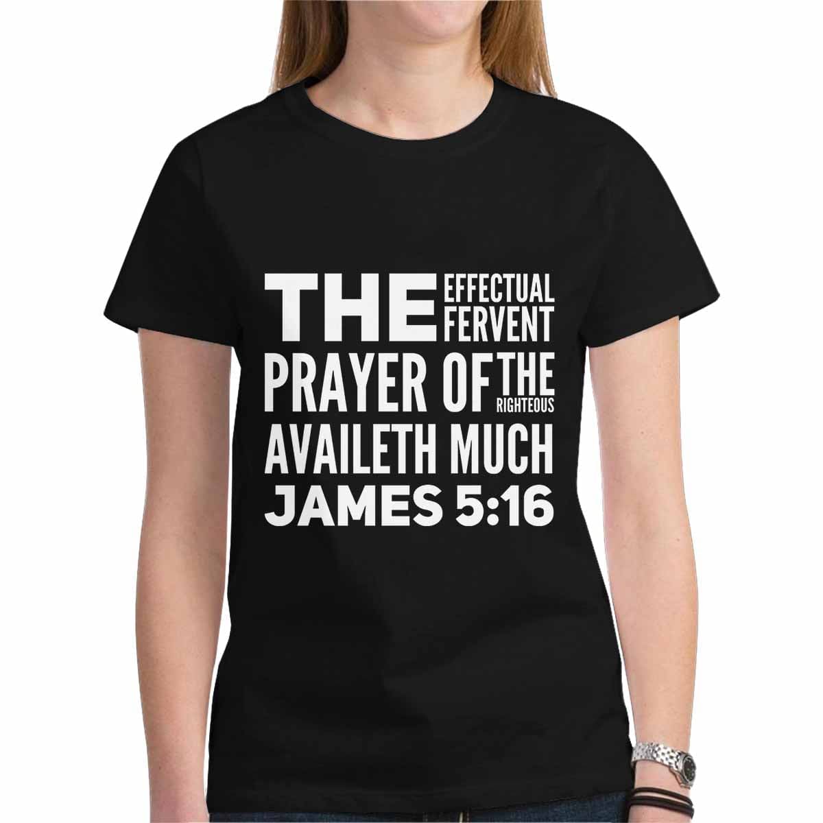 Womens T-shirt, James 5:16  Graphic Tee-0