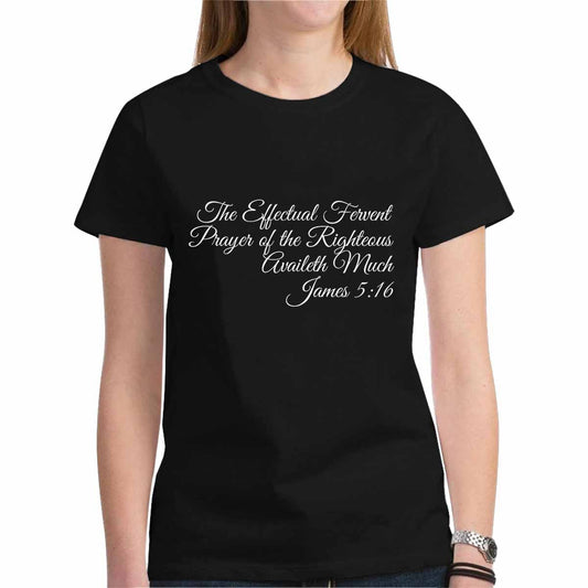 Womens T-shirt, James 5:16  Graphic Tee-0